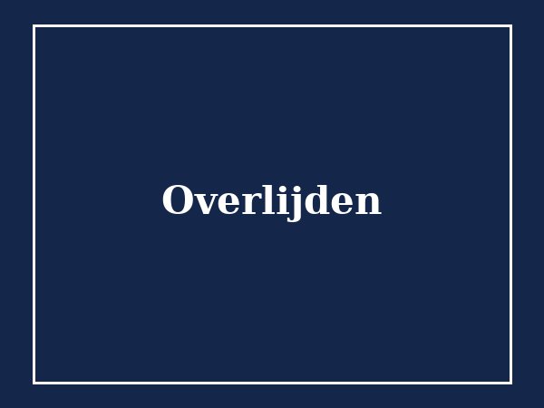 Overlijden